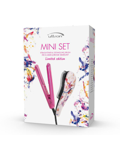 Set de Voyage Mini Lisseur + Brosse Detangle ULTRON