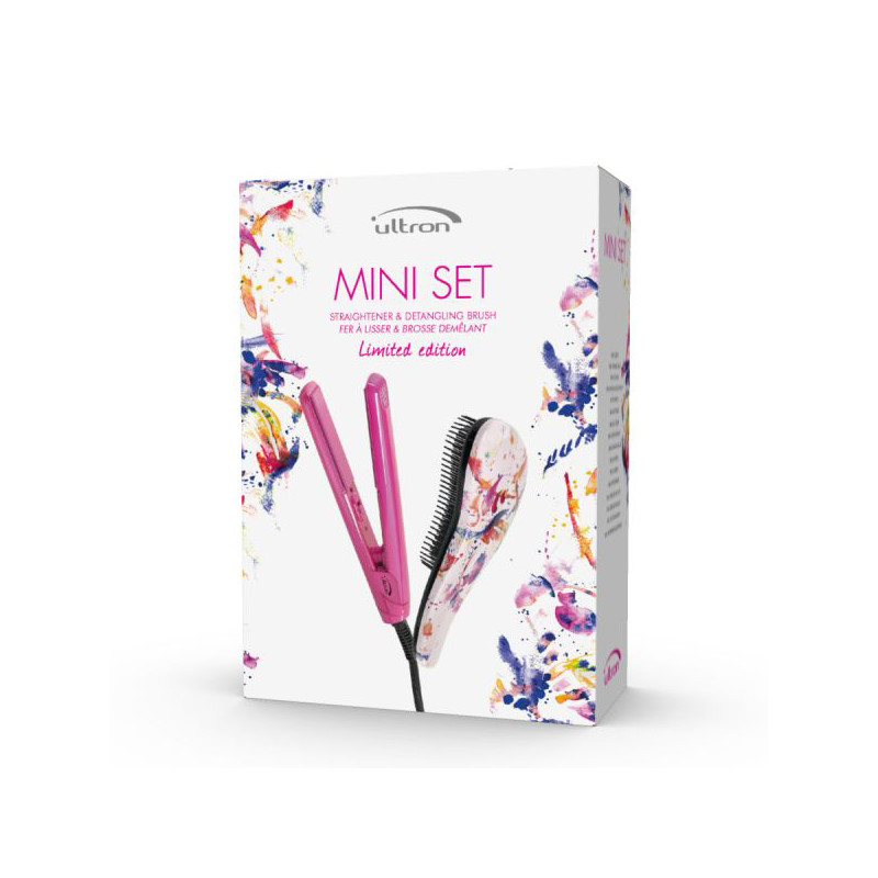 Set de Voyage Mini Lisseur + Brosse Detangle ULTRON