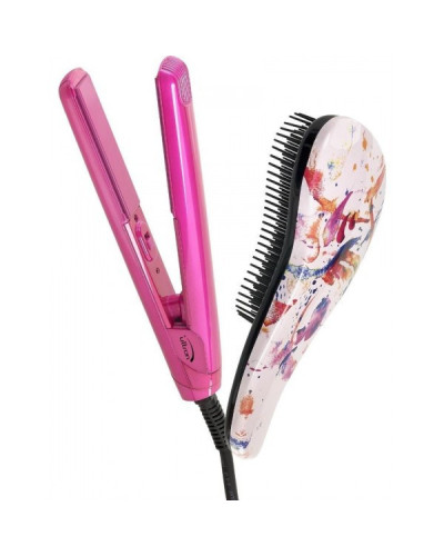 Set de Voyage Mini Lisseur + Brosse Detangle ULTRON