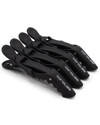Pinces Croco Hair Clip Noires x4 Corioliss