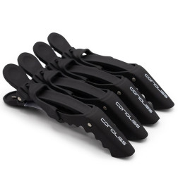 Pinces Croco Hair Clip Noires x4 Corioliss