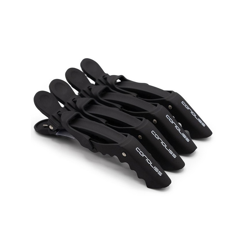 Pinces Croco Hair Clip Noires x4 Corioliss Pinces Croco Hair Clip Noires x4 Corioliss