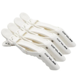 Pinces Croco Hair Clip Blanches Corioliss