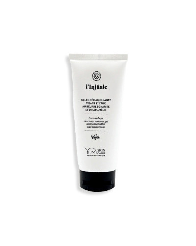 Gelée Démaquillante Visage et Yeux au beurre de karité et d'Hamamélis L'initiale Yumi 100ml