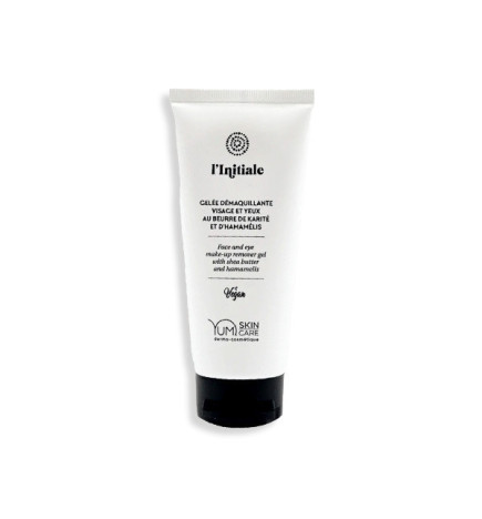 Gelée Démaquillante Visage et Yeux au beurre de karité et d'Hamamélis L'initiale Yumi 100ml