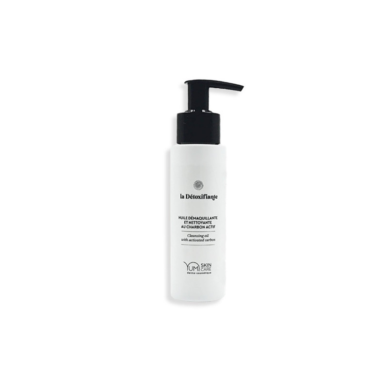 Huile Démaquillante et Nettoyante au Charbon Actif Yumi 100ml Huile Démaquillante et Nettoyante au Charbon Actif Yumi 100ml