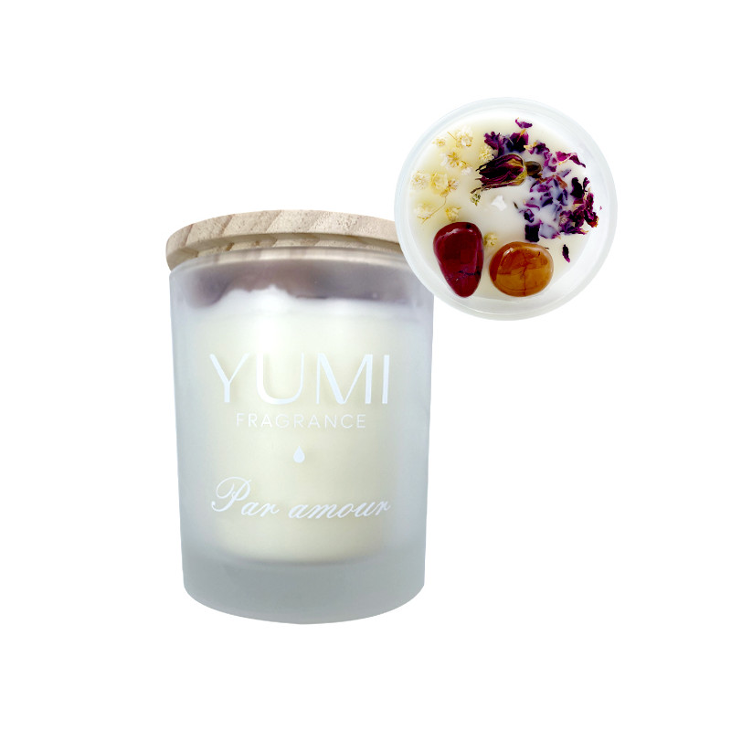 Bougie "Par Amour" Senteur Cerise Noire Yumi 200g Bougie "Par Amour" Senteur Cerise Noire Yumi 200g