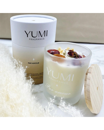 Bougie "Par Amour" Senteur Cerise Noire Yumi 200g