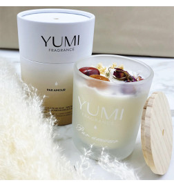 Bougie "Par Amour" Senteur Cerise Noire Yumi 200g