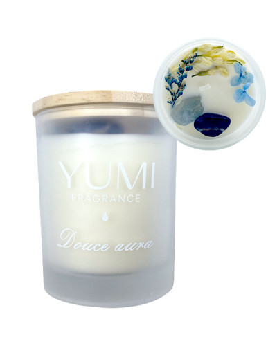 Bougie "Douce aura" Senteur Cupcake Myrtille Yumi 200g
