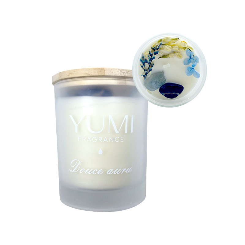 Bougie "Douce aura" Senteur Cupcake Myrtille Yumi 200g Bougie "Douce aura" Senteur Cupcake Myrtille Yumi 200g