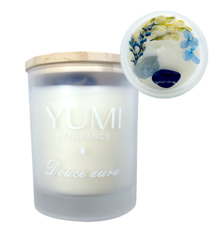 Bougie "Douce aura" Senteur Cupcake Myrtille Yumi 200g