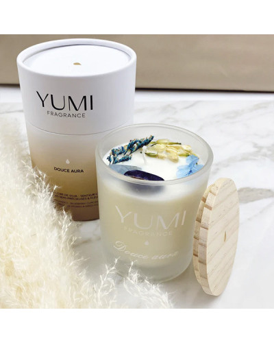 Bougie "Douce aura" Senteur Cupcake Myrtille Yumi 200g