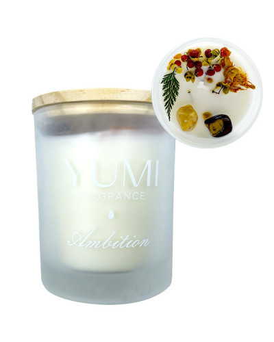 Bougie "Ambition" Senteur poire saupoudrée de sucre Yumi 200g