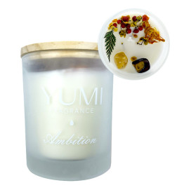 Bougie "Ambition" Senteur poire saupoudrée de sucre Yumi 200g