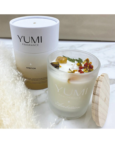 Bougie "Ambition" Senteur poire saupoudrée de sucre Yumi 200g