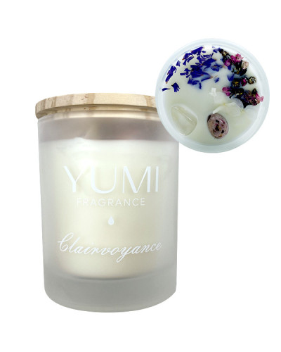 Bougie "Clairvoyance" Senteur fleur de coton Yumi 200g