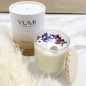 Bougie "Clairvoyance" Senteur fleur de coton Yumi 200g Bougie "Clairvoyance" Senteur fleur de coton Yumi 200g
