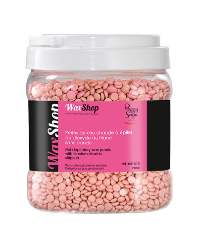 Perles de Cire Chaude à Épiler Rose au Dioxyde de Titane sans Bande Rose Peggy Sage 1kg