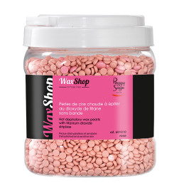 Perles de Cire Chaude à Épiler Rose au Dioxyde de Titane sans Bande Rose Peggy Sage 1kg