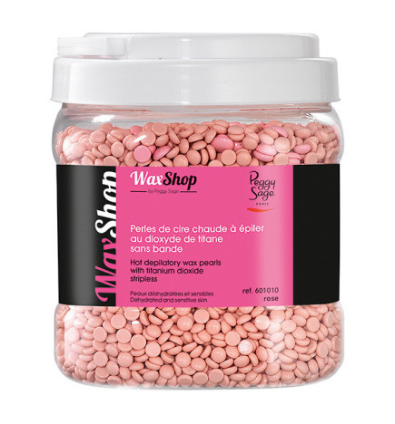 Perles de Cire Chaude à Épiler Rose au Dioxyde de Titane sans Bande Rose Peggy Sage 1kg