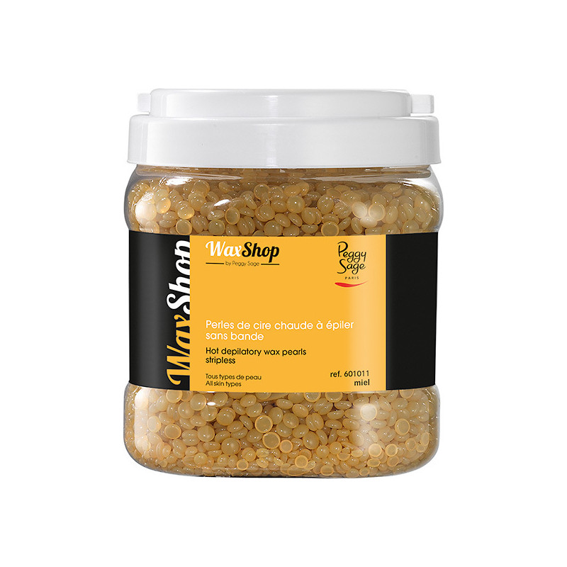 Perles de Cire Chaude à Épiler sans bande Miel Peggy Sage 1kg Perles de Cire Chaude à Épiler sans bande Miel Peggy Sage 1kg