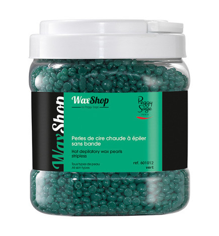 Perles de Cire Chaude à Épiler sans Bande Vert Peggy Sage 1kg