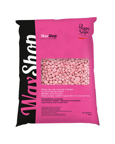 Perles de Cire Chaude à Épiler au Dioxyde de Titane Jetable sans Bande Rose Peggy Sage 800g