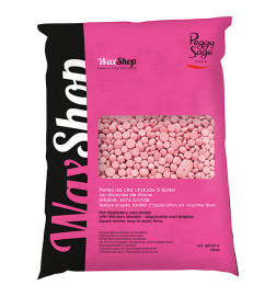 Perles de Cire Chaude à Épiler au Dioxyde de Titane Jetable sans Bande Rose Peggy Sage 800g