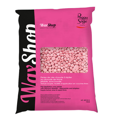 Perles de Cire Chaude à Épiler au Dioxyde de Titane Jetable sans Bande Rose Peggy Sage 800g