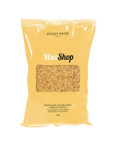 Perles de Cire Chaude à Épiler jetable sans bande Miel Peggy Sage 800g