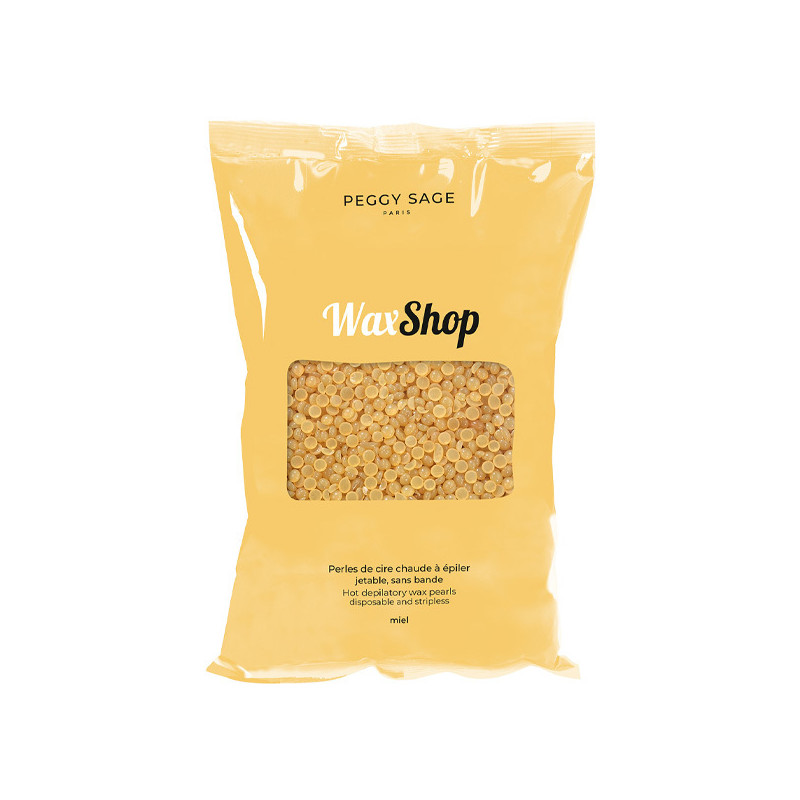 Perles de Cire Chaude à Épiler jetable sans bande Miel Peggy Sage 800g Perles de Cire Chaude à Épiler jetable sans bande Miel Peggy Sage 800g