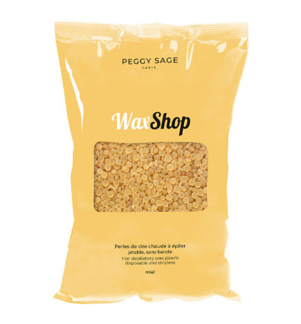 Perles de Cire Chaude à Épiler jetable sans bande Miel Peggy Sage 800g