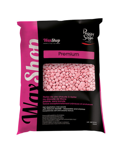 Perles de Cire Chaude à Épiler au Dioxyde de Titane Jetable sans Bande Rose Peggy Sage 800g