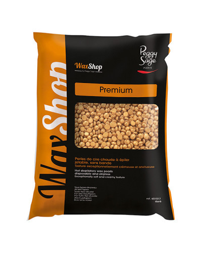 Perles de Cire Chaude à Épiler Jetable sans Bande Doré Premium Peggy Sage 800g
