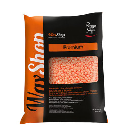 Perles de Cire Chaude jetables sans Bande Orange Premium Peggy Sage 800g