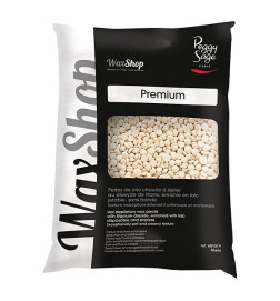 Perles de Cire Chaude à Épiler Jetable sans Bande Blanc Premium Peggy Sage 800g