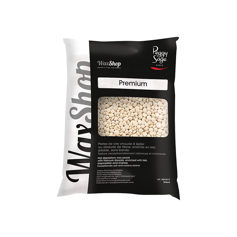 Perles de Cire Chaude à Épiler Jetable sans Bande Blanc Premium Peggy Sage 800g Perles de Cire Chaude à Épiler Jetable sans Bande Blanc Premium Peggy Sage 800g