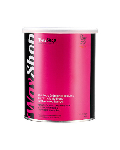 Cire tiède à Épiler Liposoluble Rose au Dioxyde de Titane Peggy Sage 800 ml