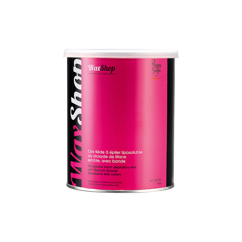 Cire tiède à Épiler Liposoluble Rose au Dioxyde de Titane Peggy Sage 800 ml Cire tiède à Épiler Liposoluble Rose au Dioxyde de Titane Peggy Sage 800 ml