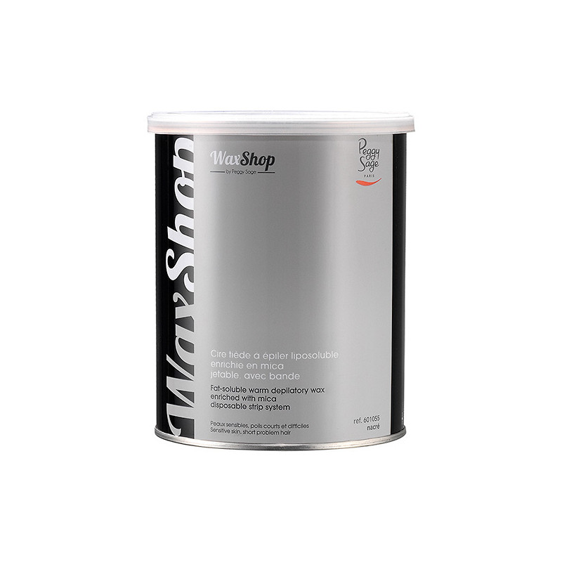 Cire Tiède à Épiler Liposoluble Nacré Enrichi en Mica Peggy Sage 800 ml