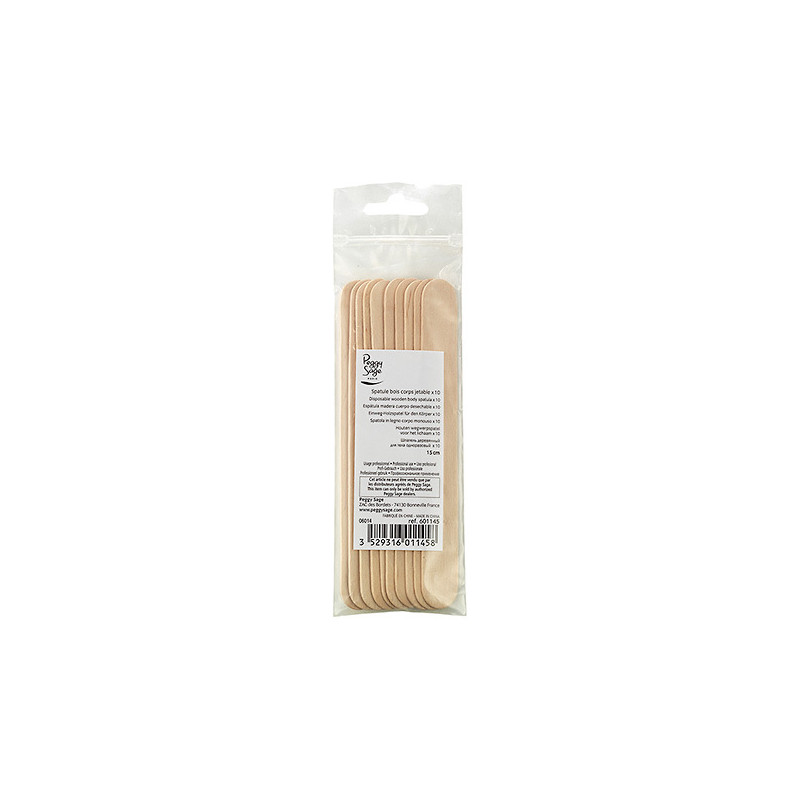 Spatules Bois Corps Jetable Peggy Sage x 10