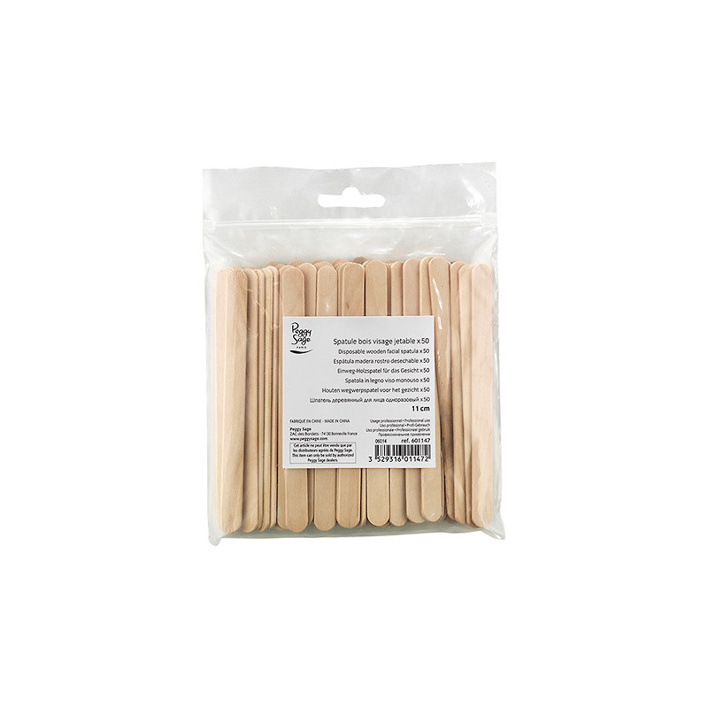Spatule Bois Visage Jetable Peggy Sage x 50