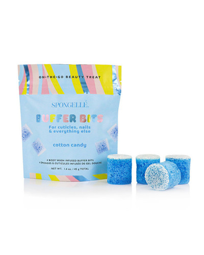 Mini Éponges à Manucure Infusées Pedi Pop Barbe à Papa x4 45g