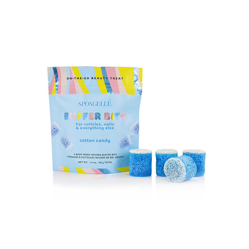 Mini Éponges à Manucure Infusées Pedi Pop Barbe à Papa x4 45g