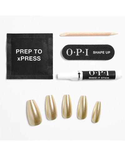 Faux Ongles xPress/ON Effet Gel Break The Gold OPI