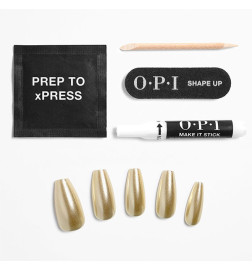 Faux Ongles xPress/ON Effet Gel Break The Gold OPI