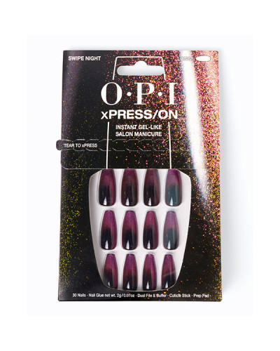 Faux Ongles xPress/ON Effet Gel Swipe Night OPI