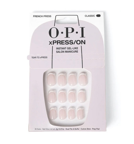Faux Ongles xPress/ON Effet Gel French Press OPI