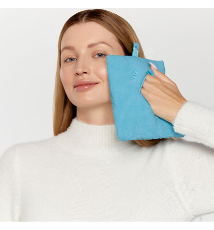 Gant de Démaquillage à l'Eau Confort 4 Coins Bleu Glov